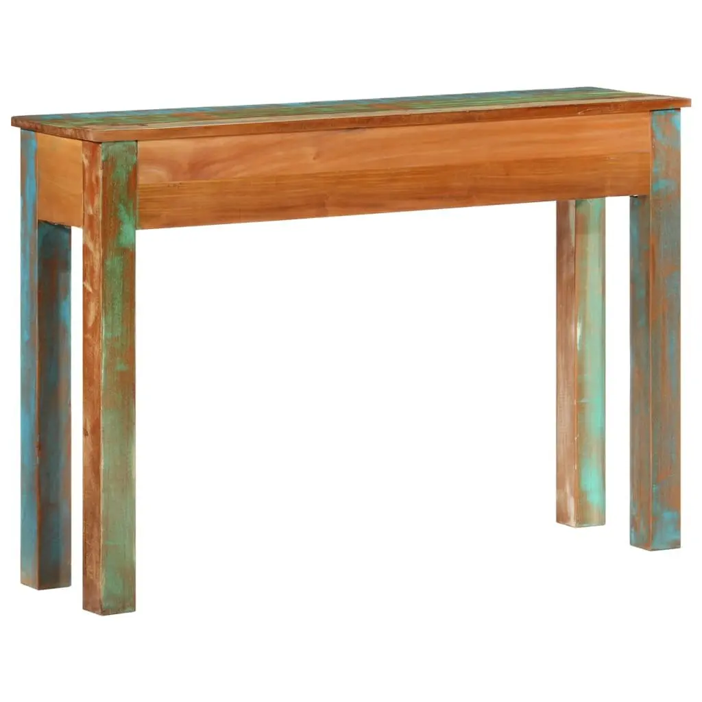 Reclaimed Wood Console Table 110x30x75 cm Brown Handcrafted Storage Drawers for Entryway Hallway