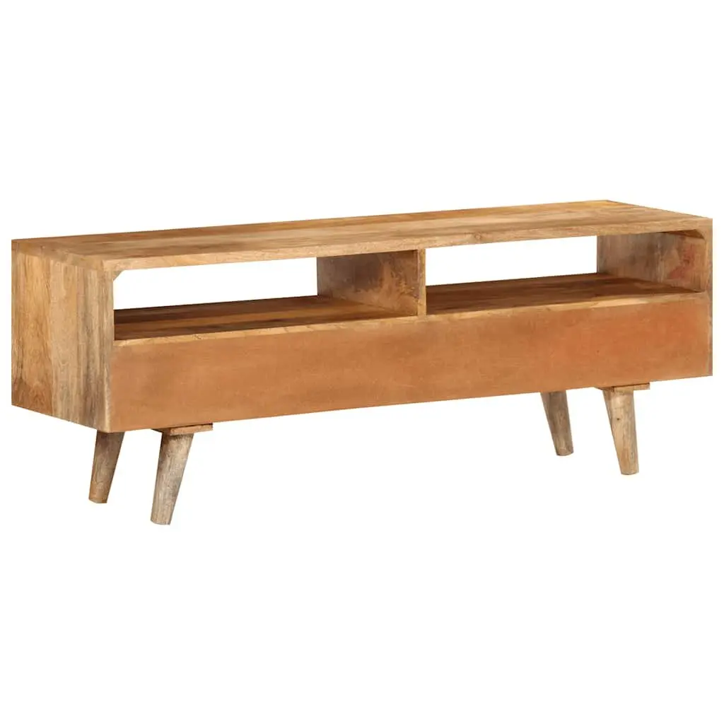 TV Cabinet Retro 110x30x41 cm Solid Wood Mango Brown