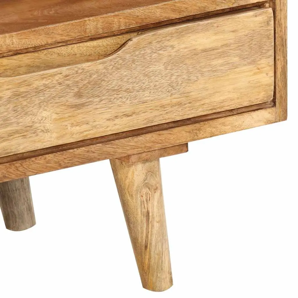 TV Cabinet Retro 110x30x41 cm Solid Wood Mango Brown