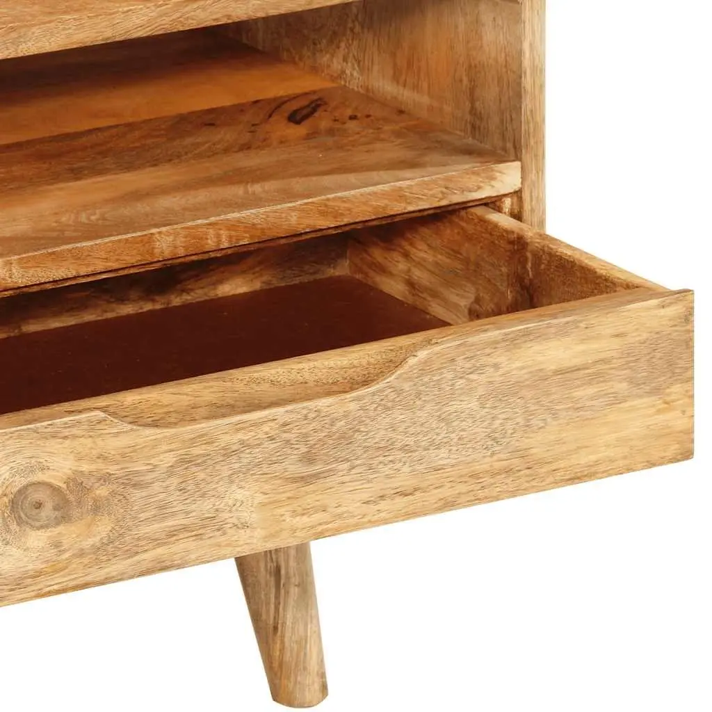 TV Cabinet Retro 110x30x41 cm Solid Wood Mango Brown