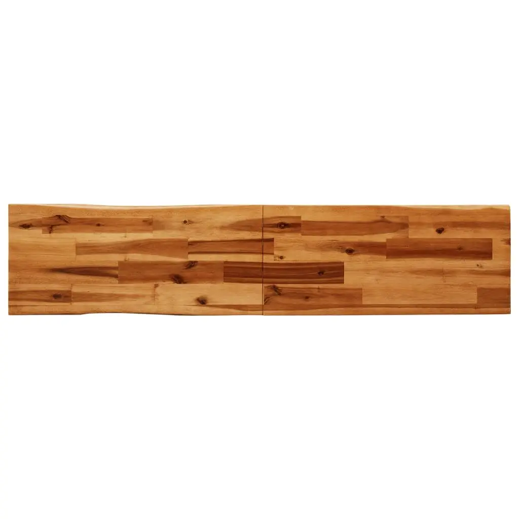 Acacia Wood Live Edge Bench 160cm Brown Seating Furniture U-Shaped Steel Frame