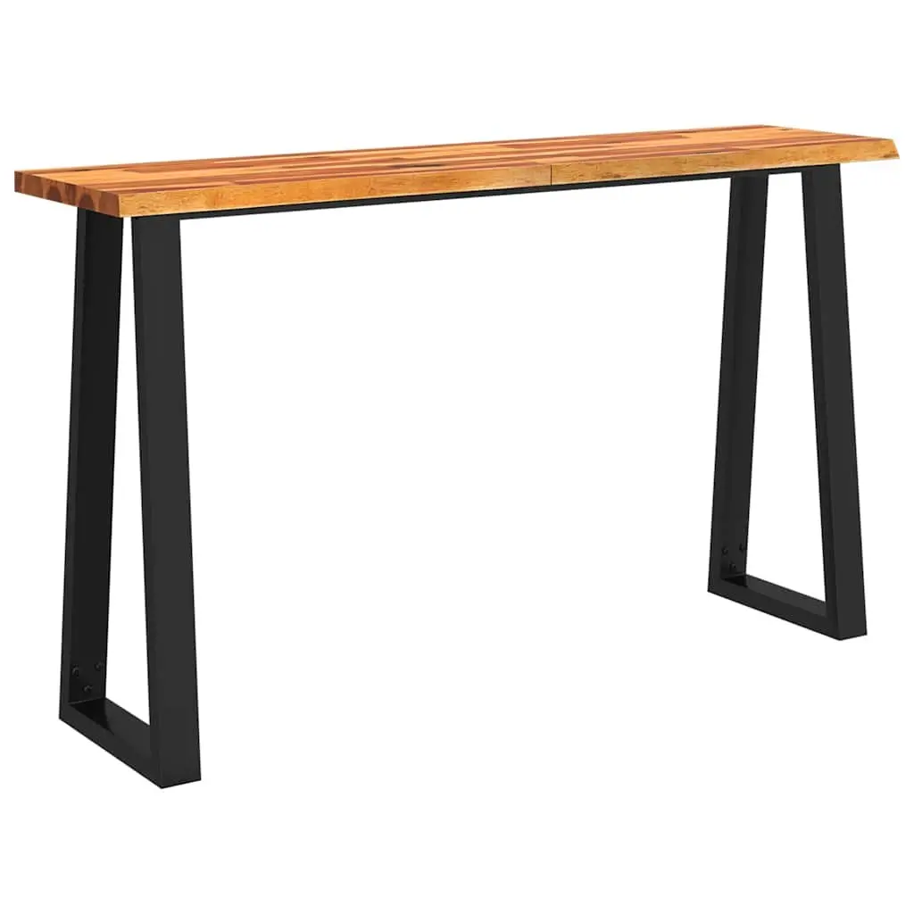 Live Edge Console Table 140x40x80cm Solid Wood Acacia Brown