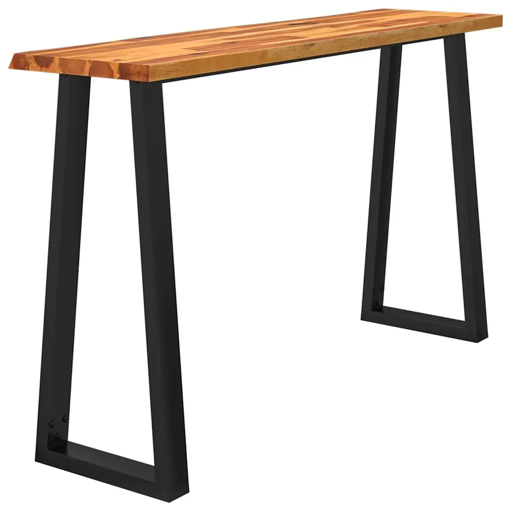 Live Edge Console Table 140x40x80cm Solid Wood Acacia Brown