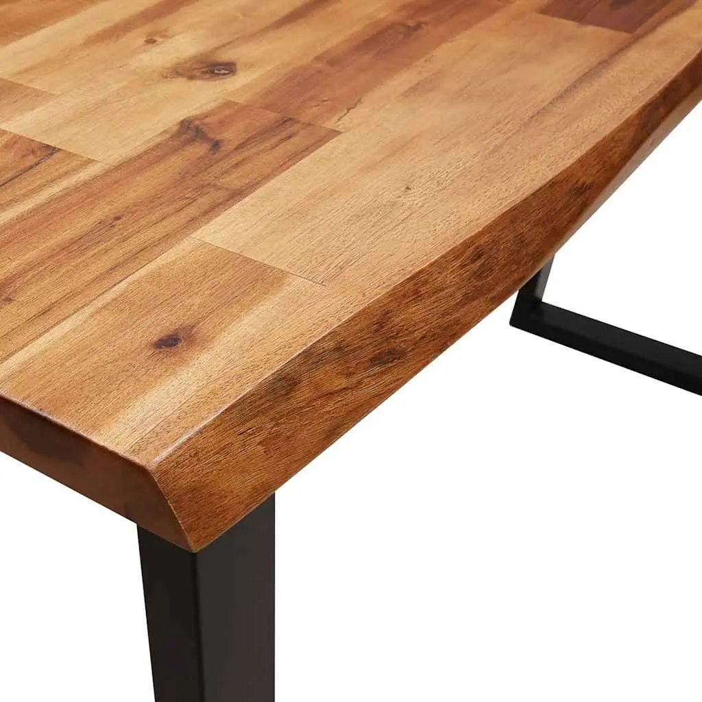 Live Edge Console Table 140x40x80cm Solid Wood Acacia Brown