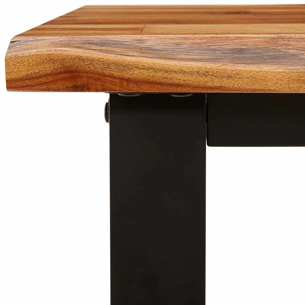 Live Edge Console Table 140x40x80cm Solid Wood Acacia Brown