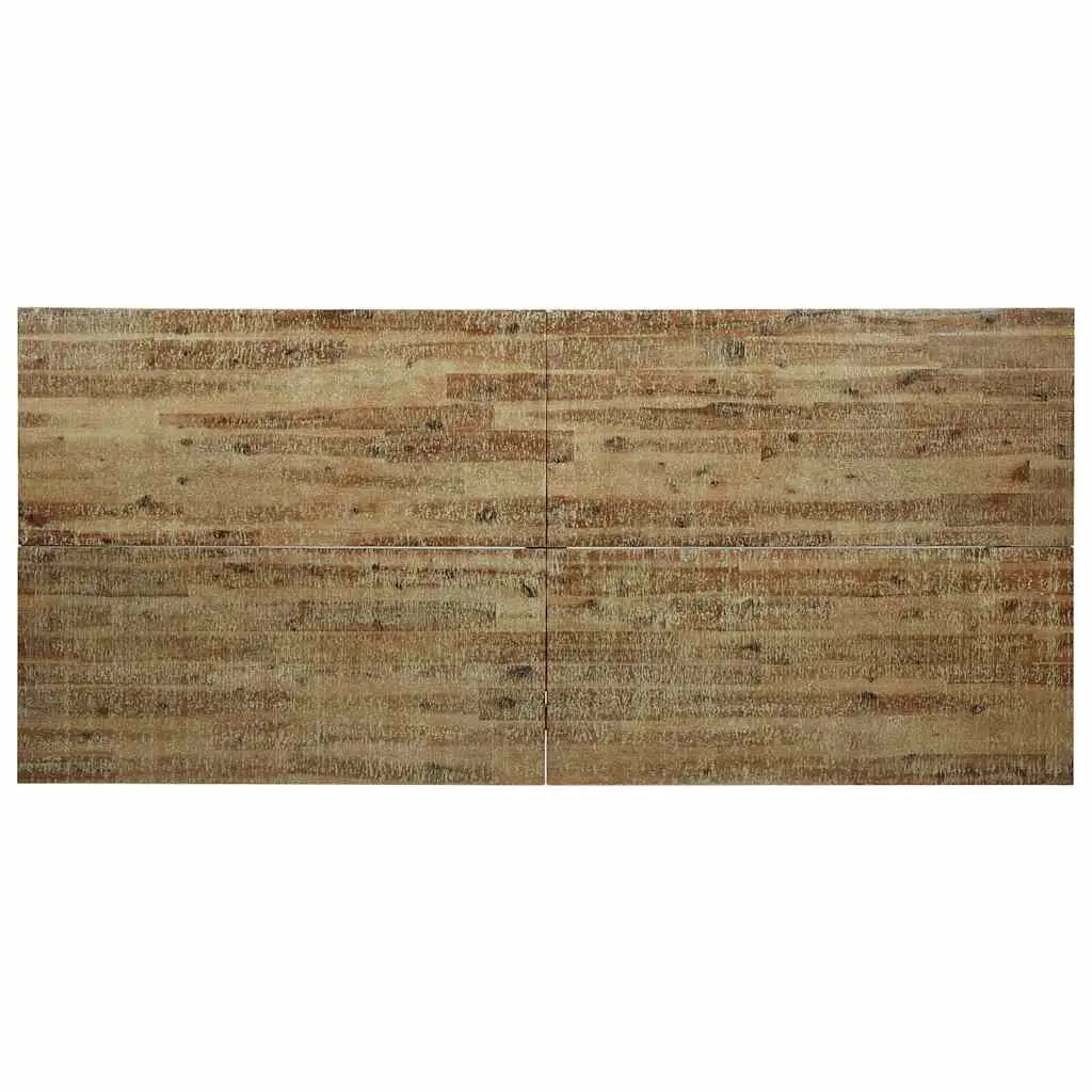 Dining Table Industrial Style 200x90x75 cm Solid Wood Acacia Brown Metal Legs