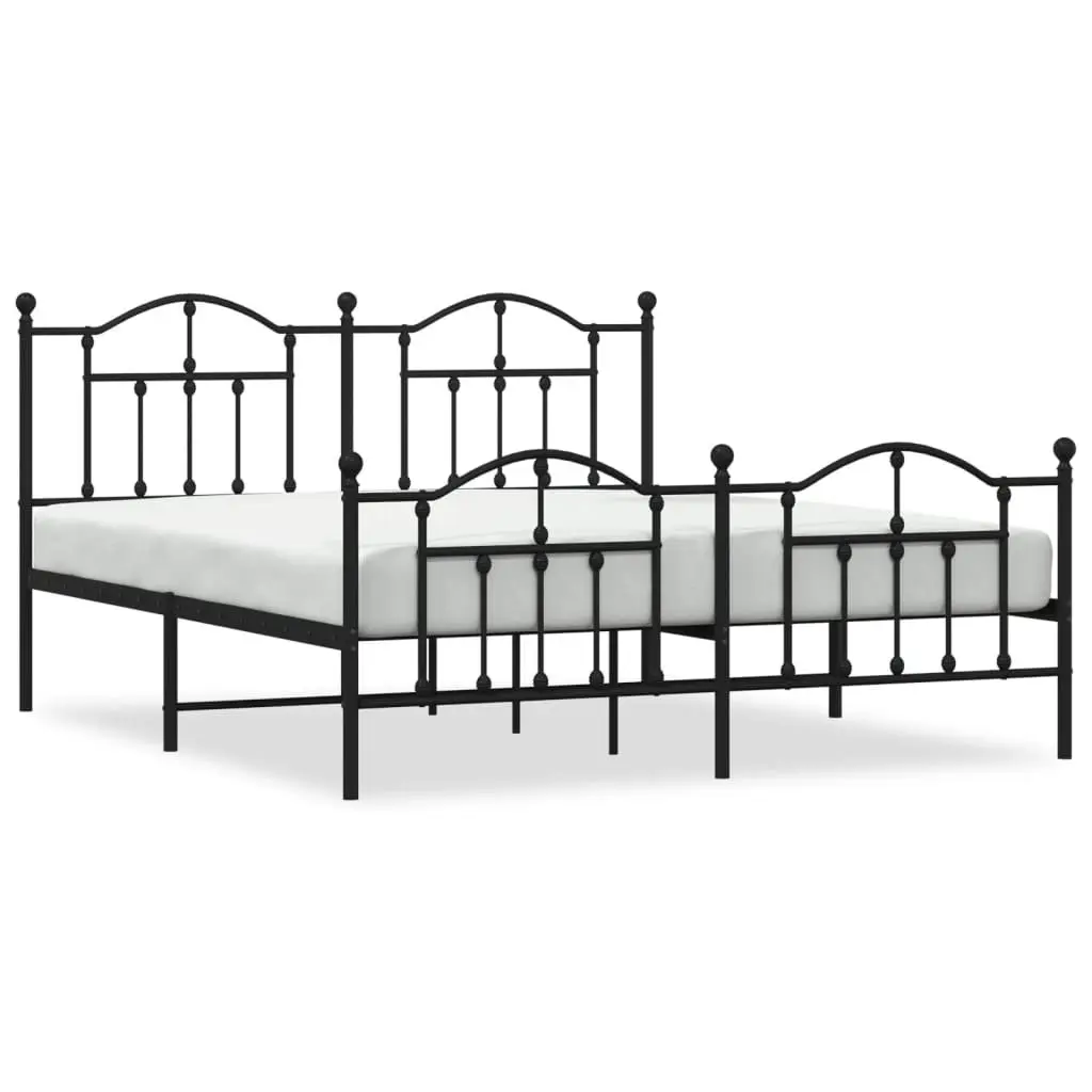 King Size Metal Bed Frame with Headboard