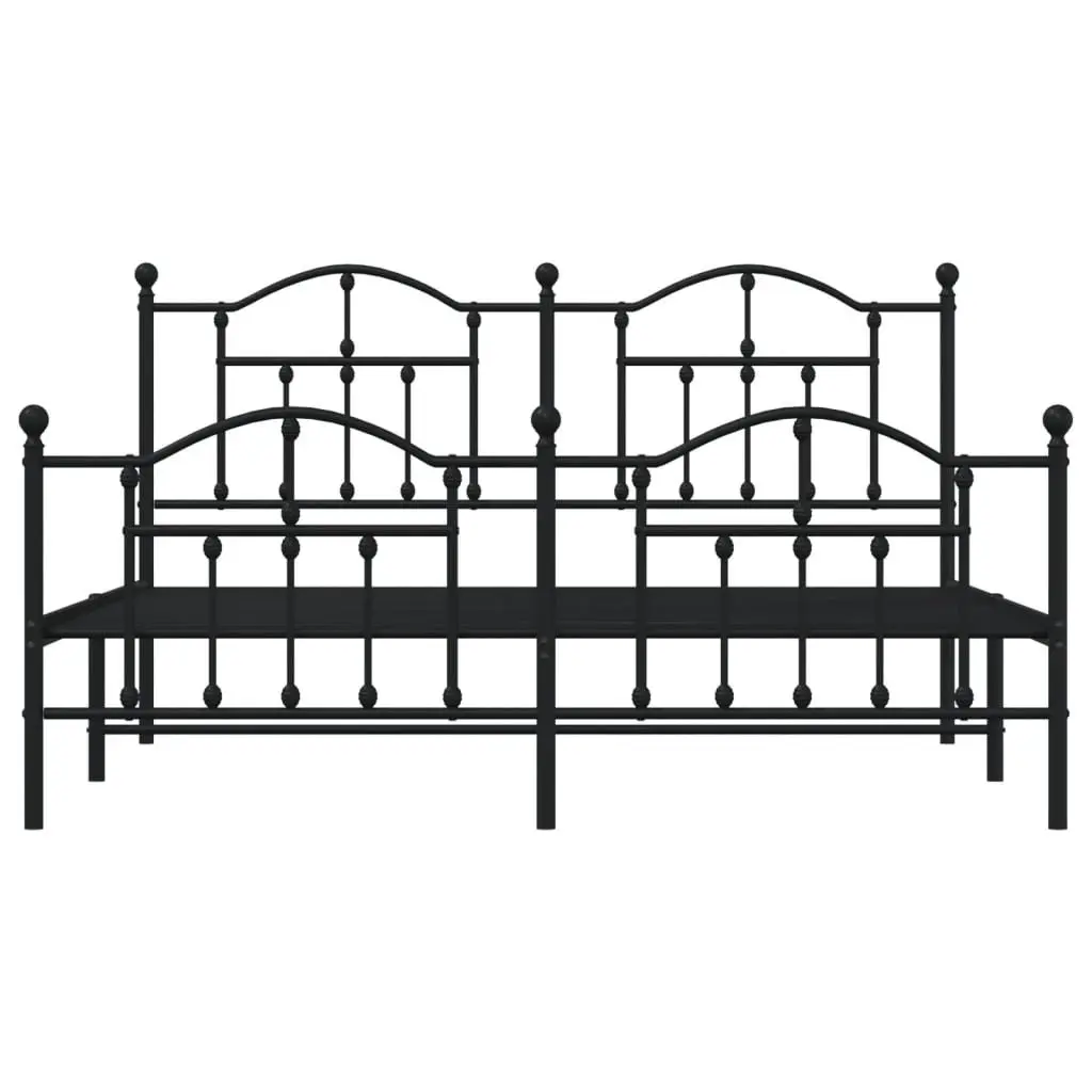 King Size Metal Bed Frame with Headboard