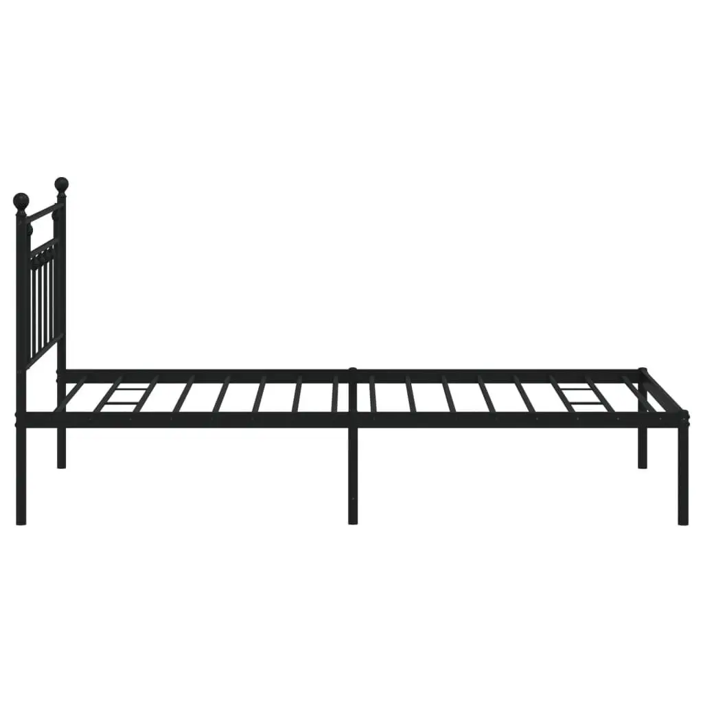 King Single Metal Bed Frame with Headboard 107x203cm