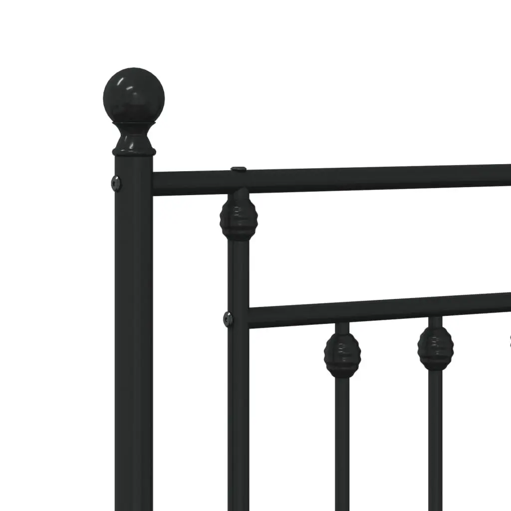 King Single Metal Bed Frame with Headboard 107x203cm