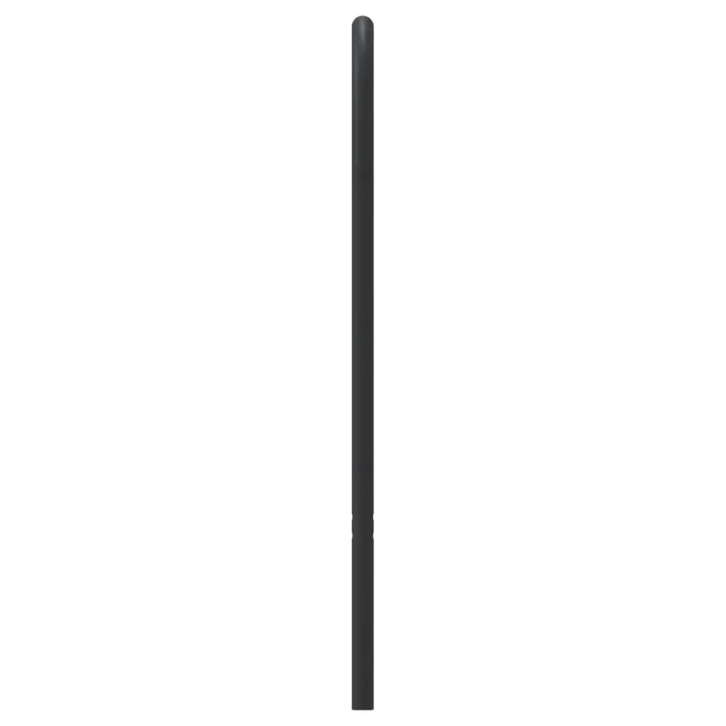 Black Metal Headboard 107cm Powder-Coated Steel Attachment Accessory for Bed Frame