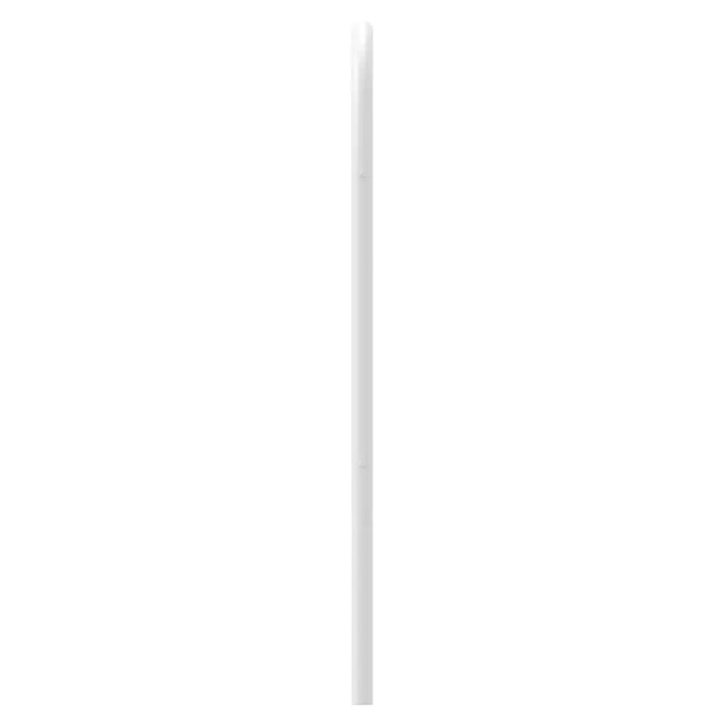 Metal Headboard White 107 cm Powder-coated Steel Bed Header with Sturdy Legs