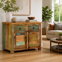 Reclaimed Solid Wood Sideboard 68x35x55 cm Brown