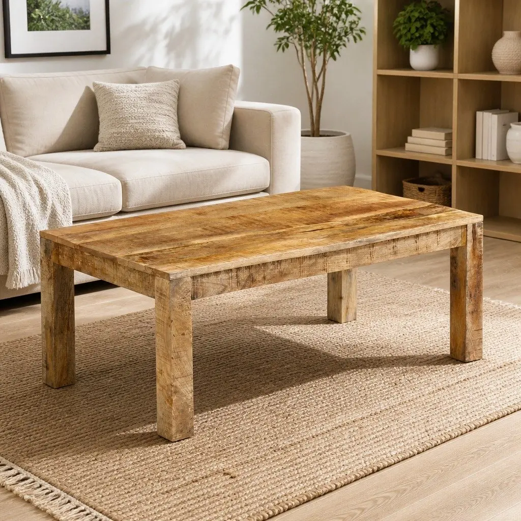Rustic Vintage Coffee Table 100x55x40 cm Solid Wood