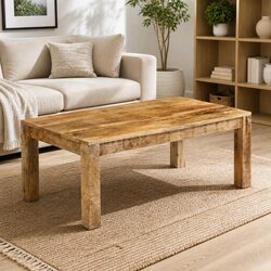 Rustic Vintage Coffee Table 100x55x40 cm Solid Wood