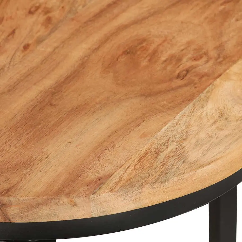3 Piece Nesting Tables Brown Solid Acacia Wood Coffee Side Table Set