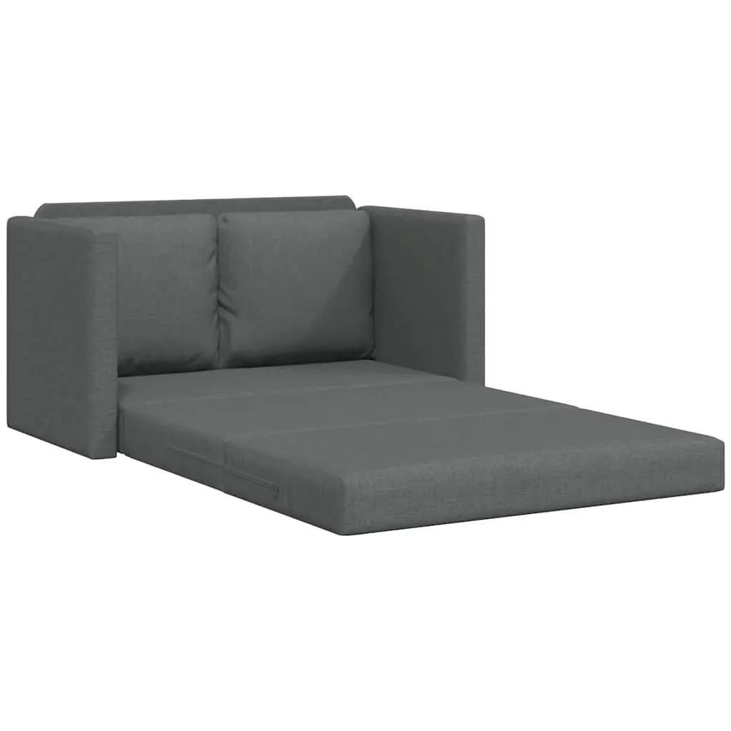 Floor Sofa Bed Convertible Sleeper Loveseat Folding Guest Bed Grey
