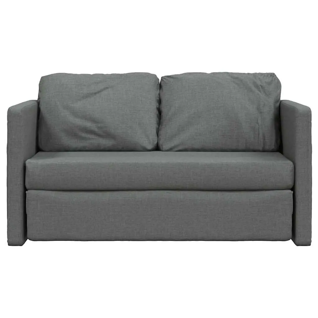 Floor Sofa Bed Convertible Sleeper Loveseat Folding Guest Bed Grey
