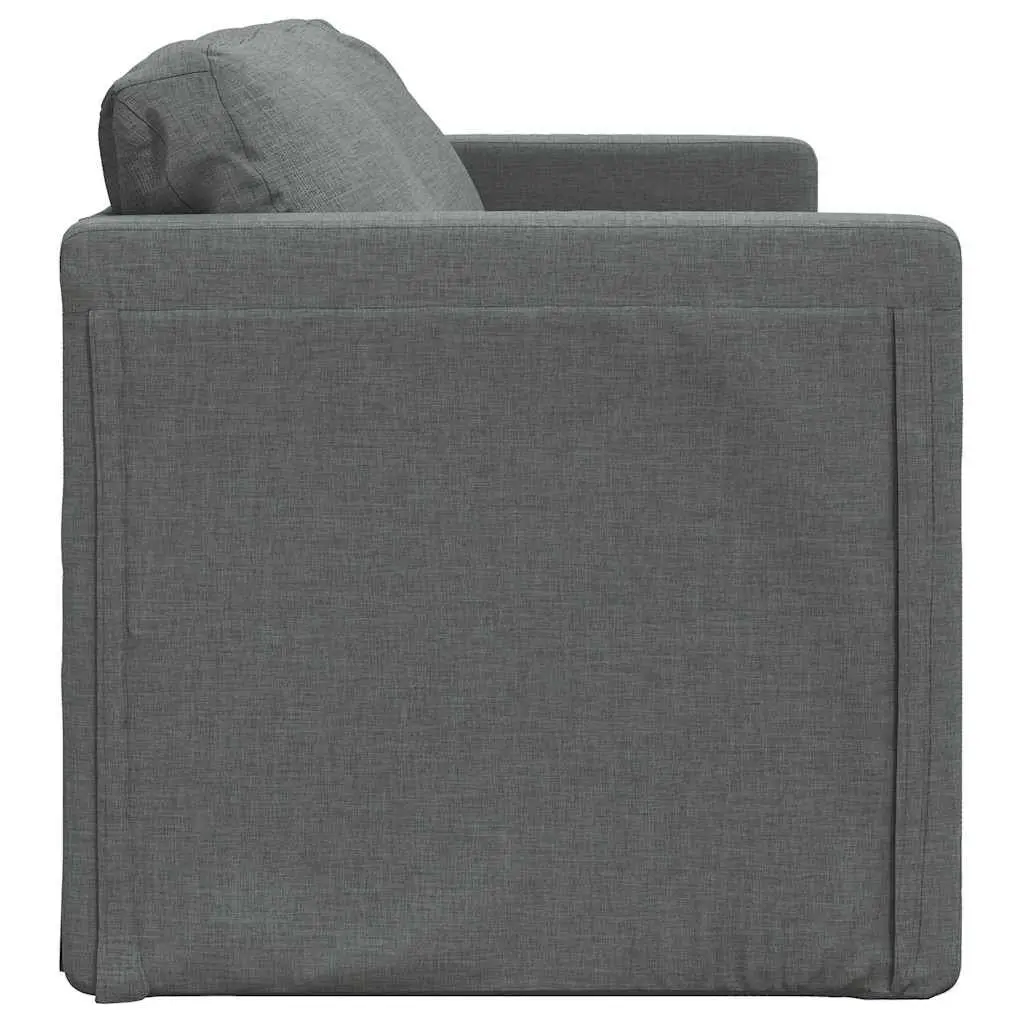 Floor Sofa Bed Convertible Sleeper Loveseat Folding Guest Bed Grey