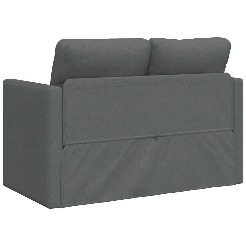 Floor Sofa Bed Convertible Sleeper Loveseat Folding Guest Bed Grey