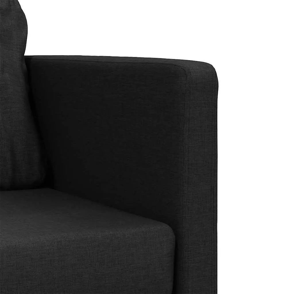 Convertible Black Fabric Floor Sofa Bed for Comfort