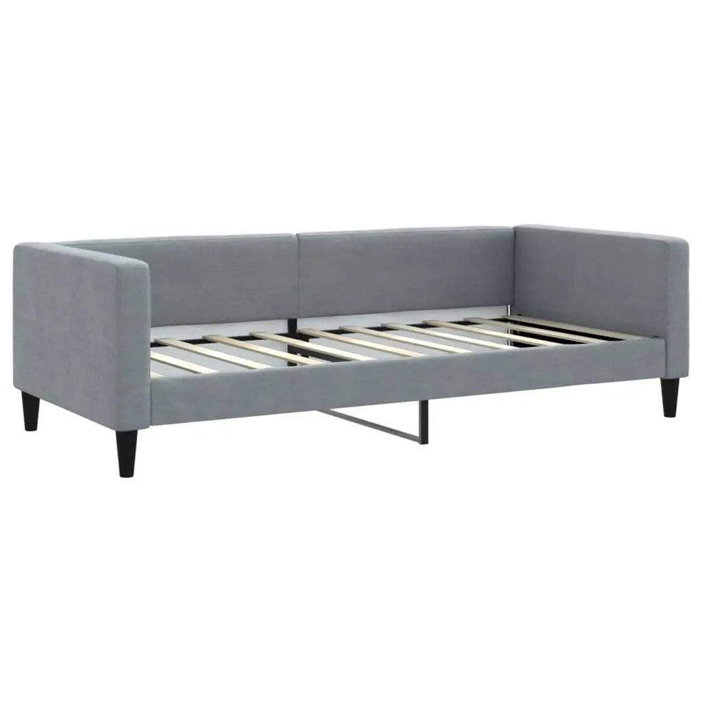 Day Bed Sofa Couch Grey 90x190 cm Fabric