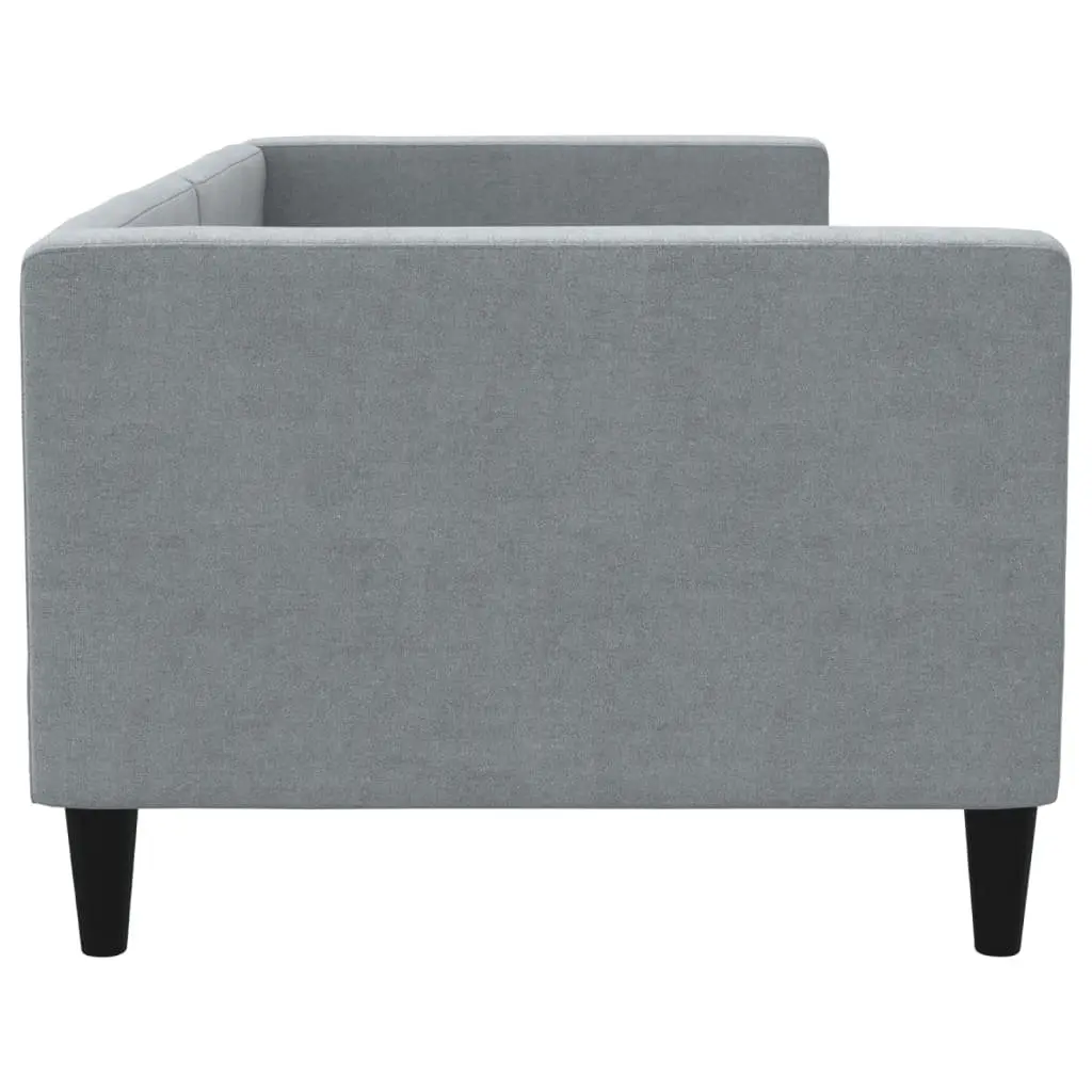 Day Bed Sofa Couch Grey 90x190 cm Fabric