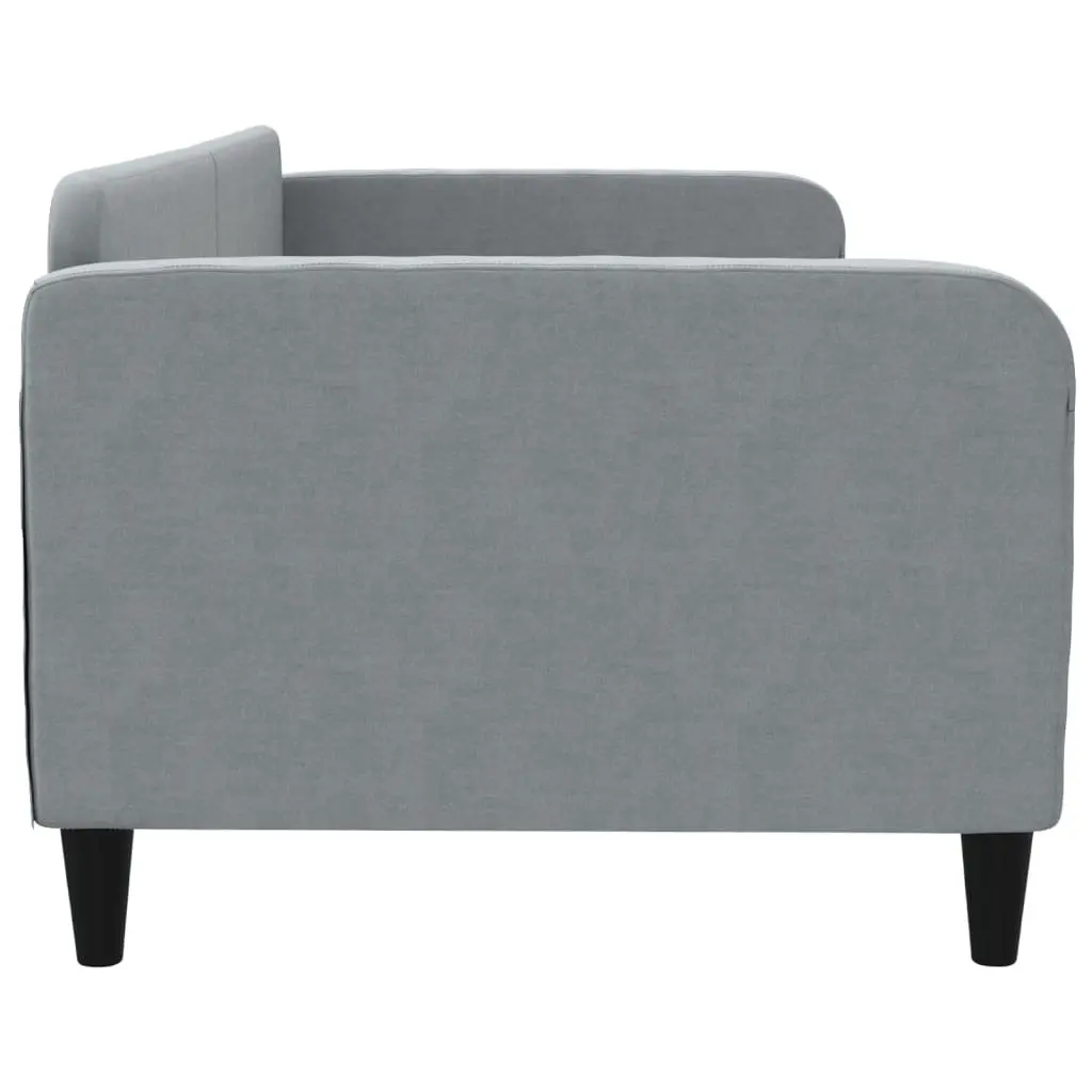 Grey Fabric Day Bed Sofa Bed 90x190 cm for Guests