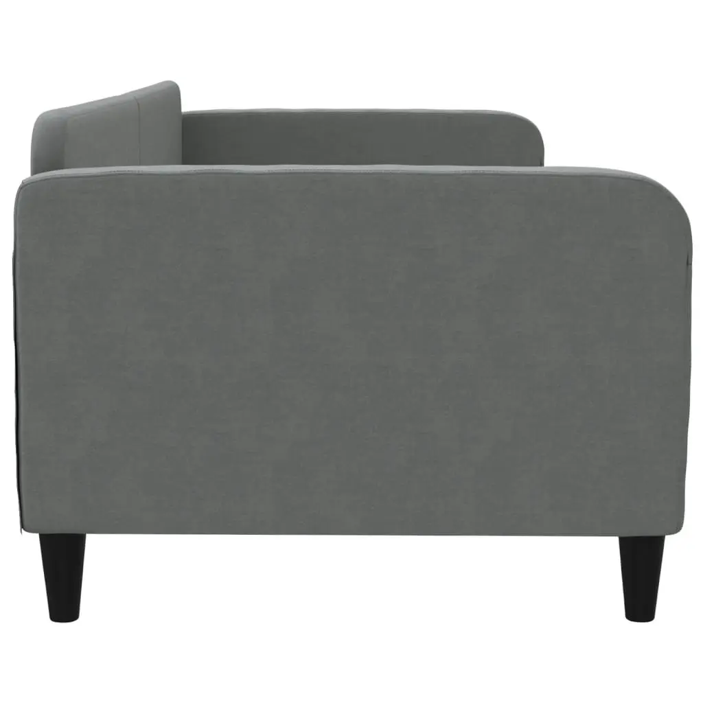 Day Bed Sofa Bed Grey Fabric 90x190 cm Modern Design Guest Bed Frame Slats