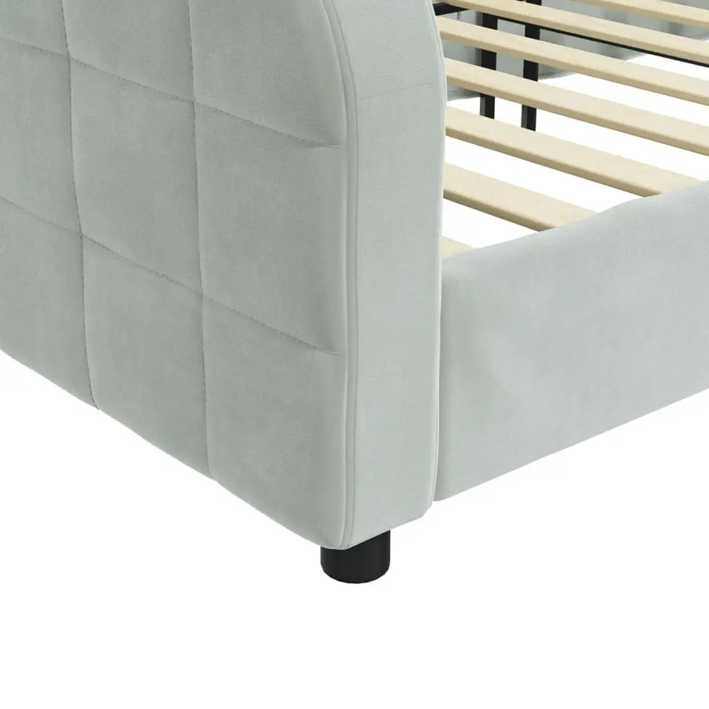 Grey Day Bed Sofa 90x190cm for Living Room