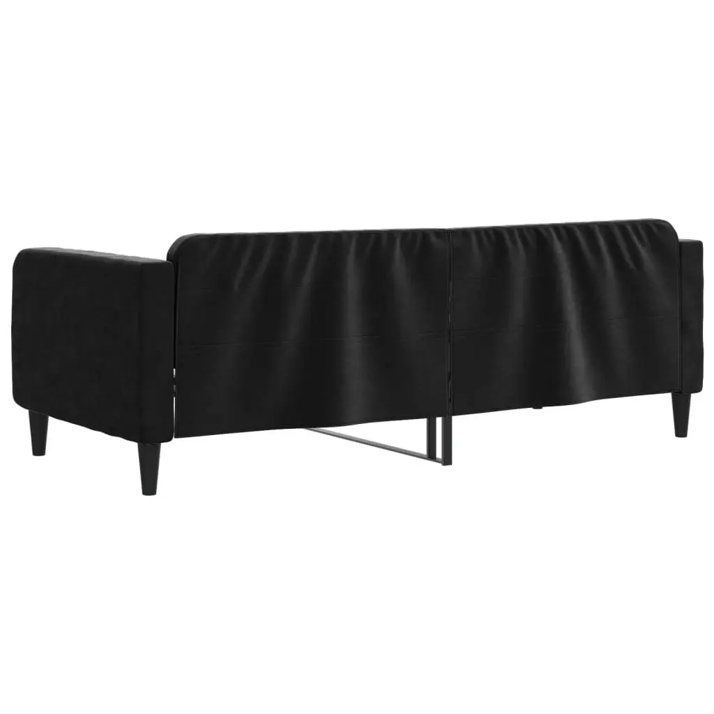 Black Velvet Day Bed Sofa Bed 90x190 cm