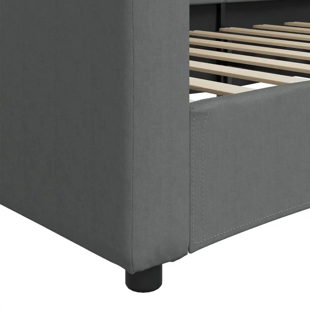 Grey Fabric Day Bed Sofa Bed 90x190cm