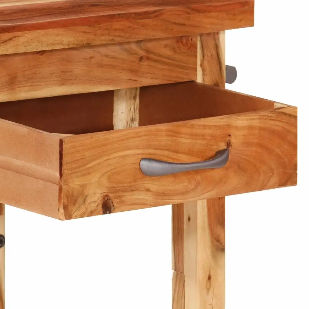 Kitchen Trolley 55x55x89cm Solid Wood Acacia Brown Storage Cart Drawer Shelf
