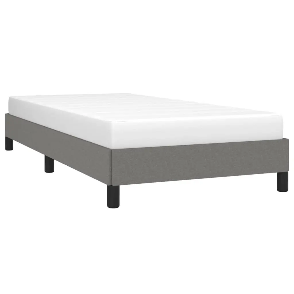Grey Fabric Upholstered King Single Bed Frame