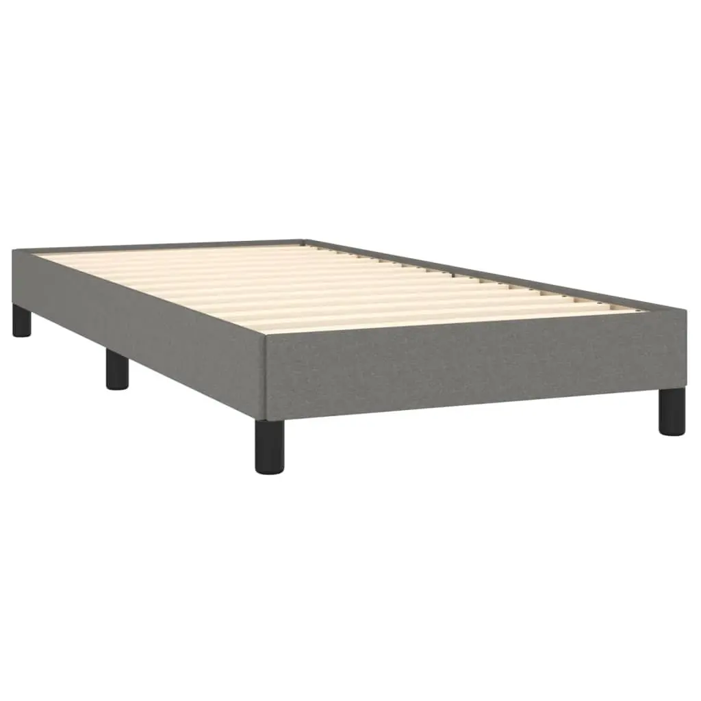 Grey Fabric Upholstered King Single Bed Frame