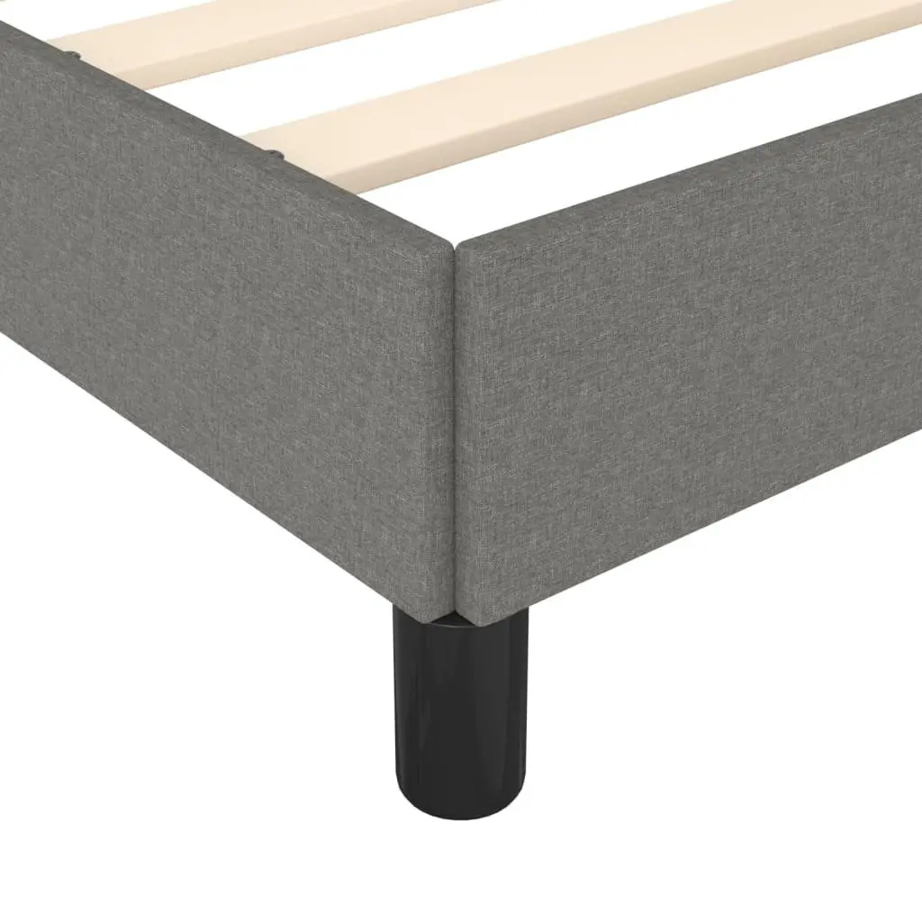 Grey Fabric Upholstered King Single Bed Frame