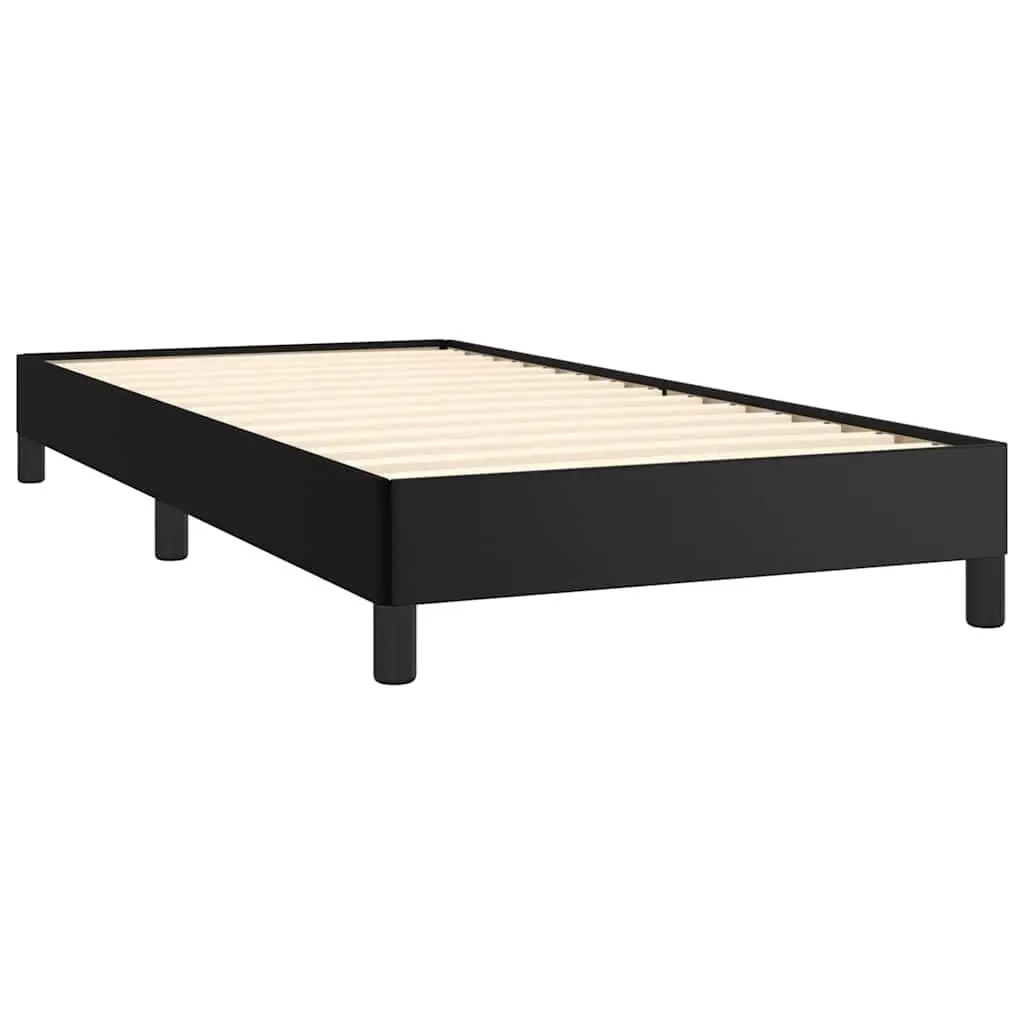 Black Faux Leather King Single Bed Frame