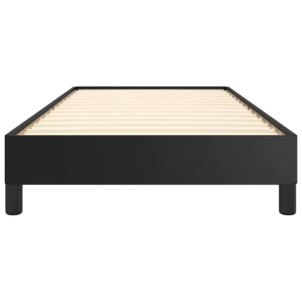 Black Faux Leather King Single Bed Frame