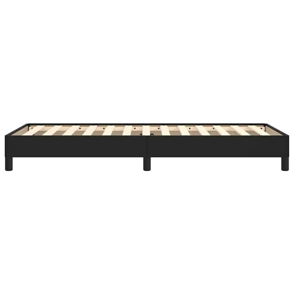 Black Faux Leather King Single Bed Frame
