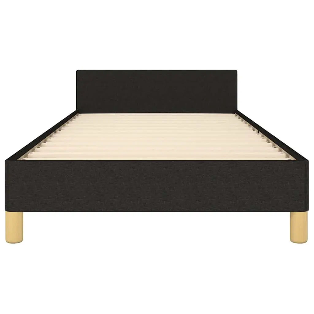King Single Bed Frame in Black Fabric