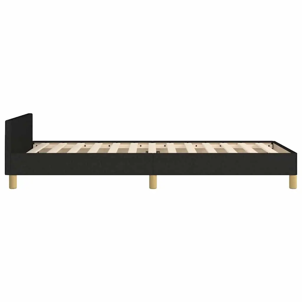 King Single Bed Frame in Black Fabric