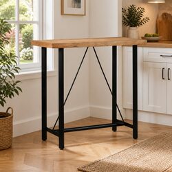 Solid Acacia Wood Bar Table 110x55x107 cm Brown