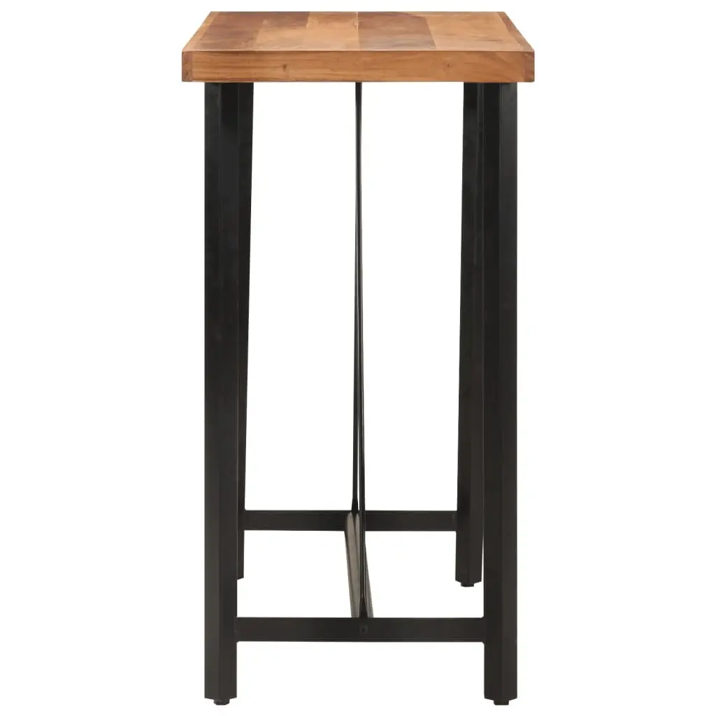 Solid Acacia Wood Bar Table 110x55x107 cm Brown