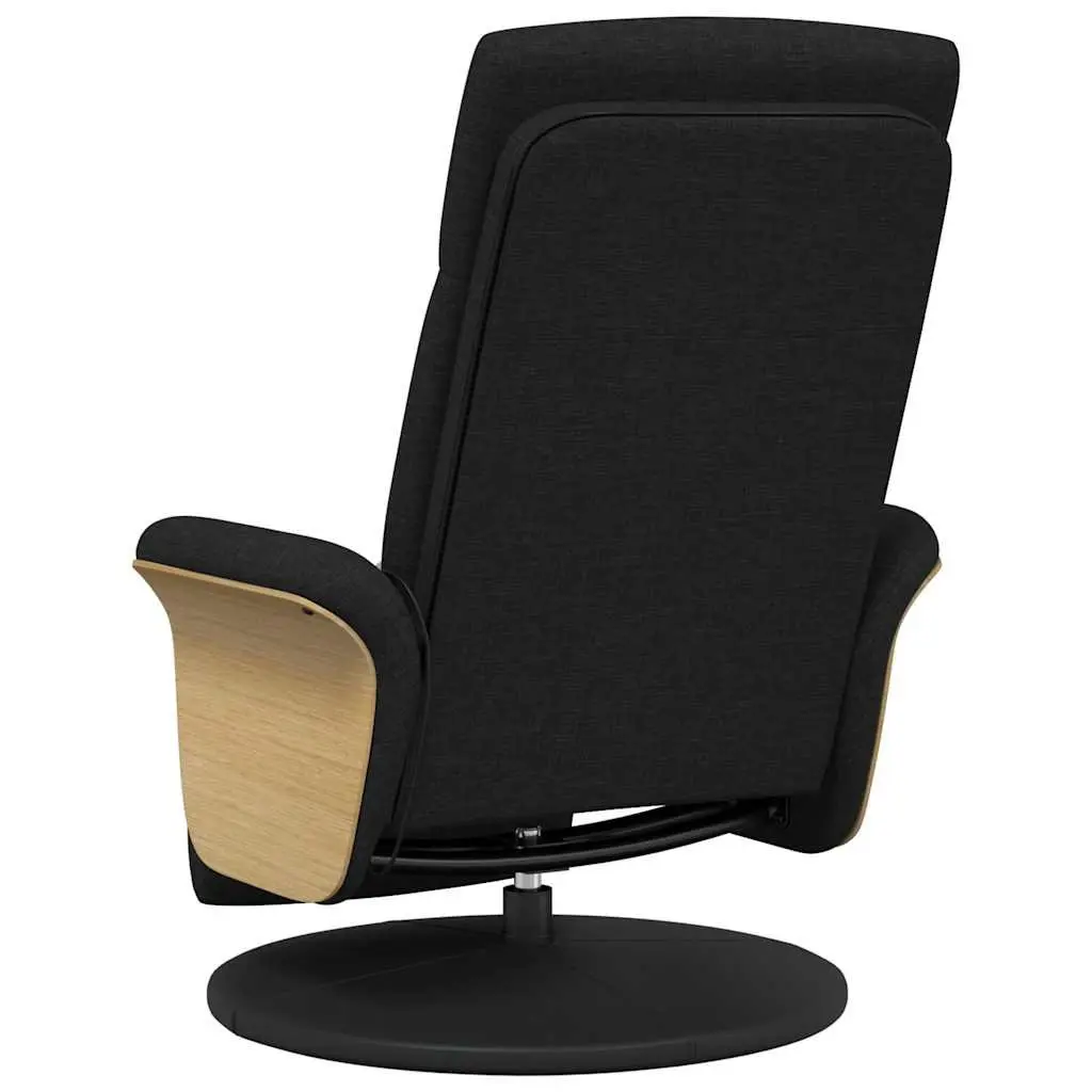 Massage Recliner Chair Adjustable 360 Degree Swivel Black Fabric