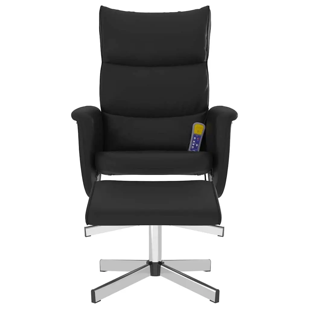 Faux Leather Massage Recliner Chair with Footstool