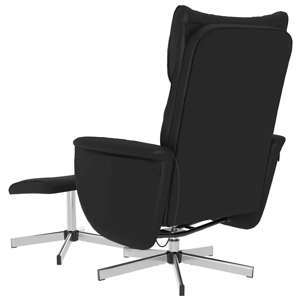 Faux Leather Massage Recliner Chair with Footstool