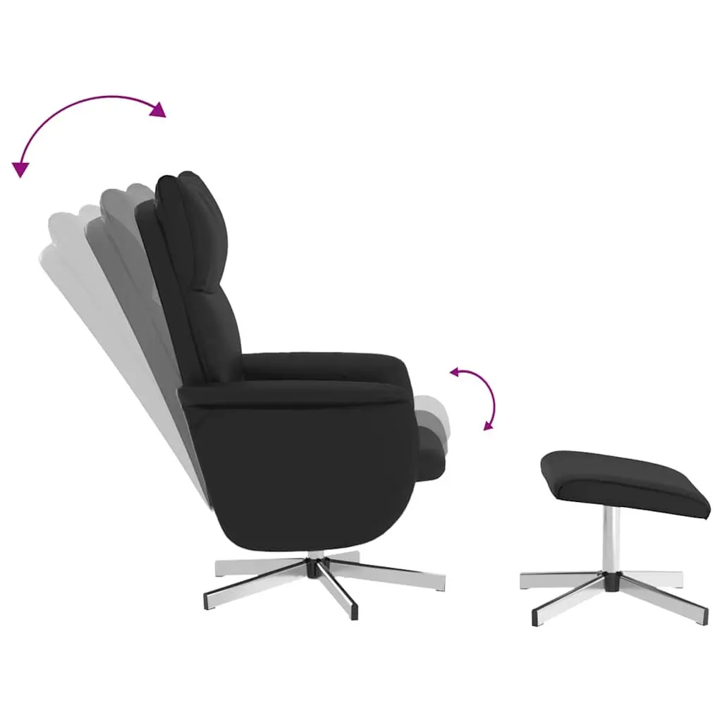 Faux Leather Massage Recliner Chair with Footstool