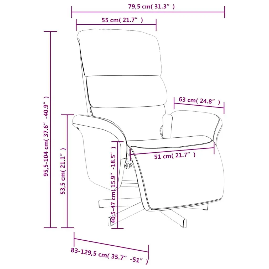 Massage Recliner Chair with Footrest
