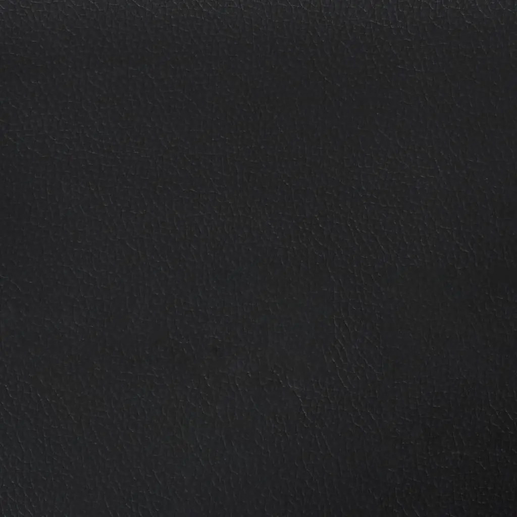 Black Faux Leather Recliner Chair with Footrest