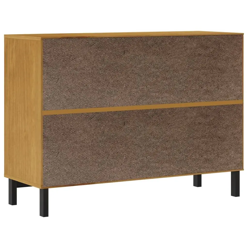 Drawer Cabinet Wooden 4 Drawer Storage Organizer Brown Pine